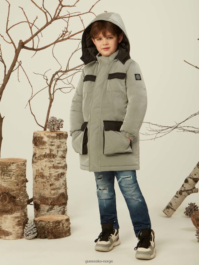 Guess sølvbutikk utseendet sølv gutt F0LJ802589