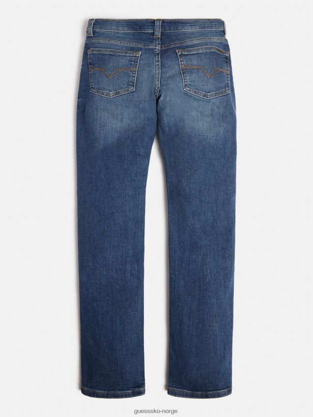 Guess blå slim fit denimbukse ny mote blå gutt F0LJ802188