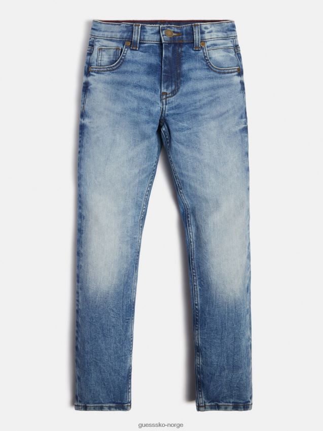 Guess blå slim fit denimbukse ny trend blå gutt F0LJ802301