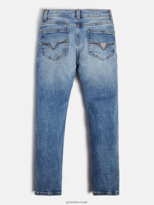 Guess blå slim fit denimbukse ny trend blå gutt F0LJ802301