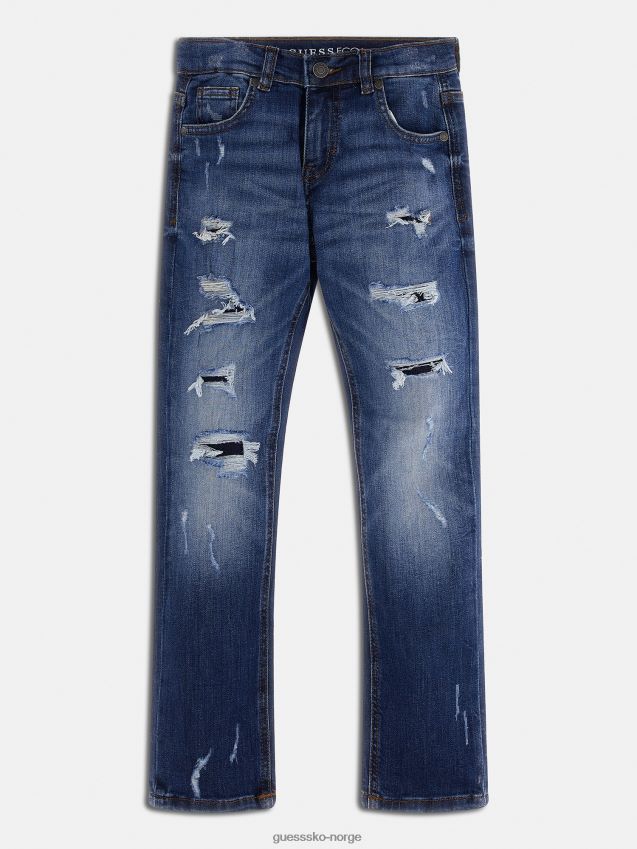 Guess blå slim fit denimbuksemote blå gutt F0LJ802174