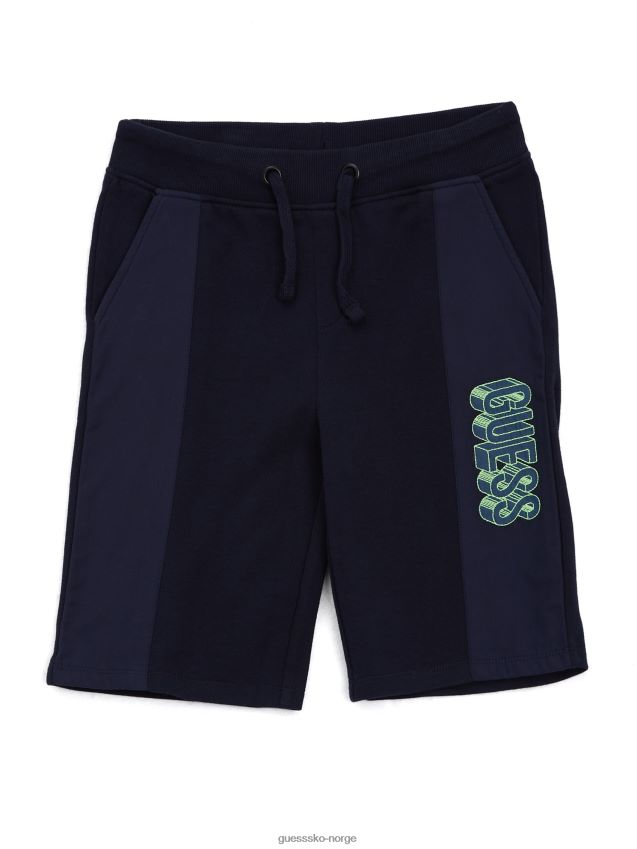 Guess bleu lgant logo-shorts (7-16) bleu lgant gutt F0LJ8011504