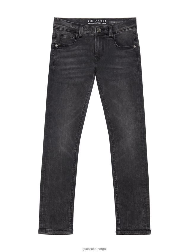 Guess eco slim jeans (7-16) svart junior guttevask svart junior guttevask gutt F0LJ8011566