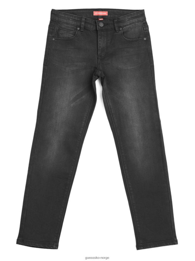 Guess halsted svart denim jeans (7-18) jet black kulsvart gutt F0LJ808875