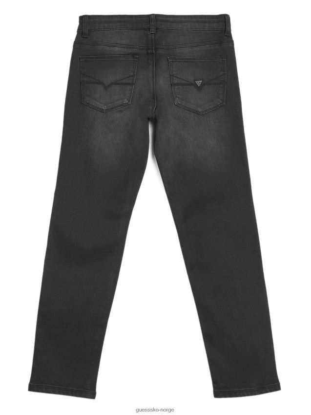 Guess halsted svart denim jeans (7-18) jet black kulsvart gutt F0LJ808875