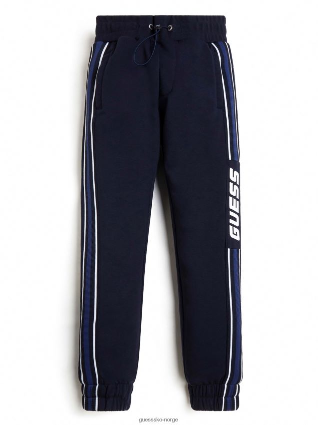Guess øko-aktive logobukser (4-14) bleu lgant bleu lgant gutt F0LJ8011222