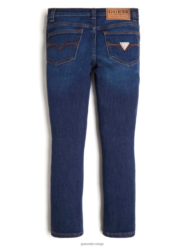 Guess øko denim skinny jeans (7-14) bære mørke bære mørkt gutt F0LJ8011547