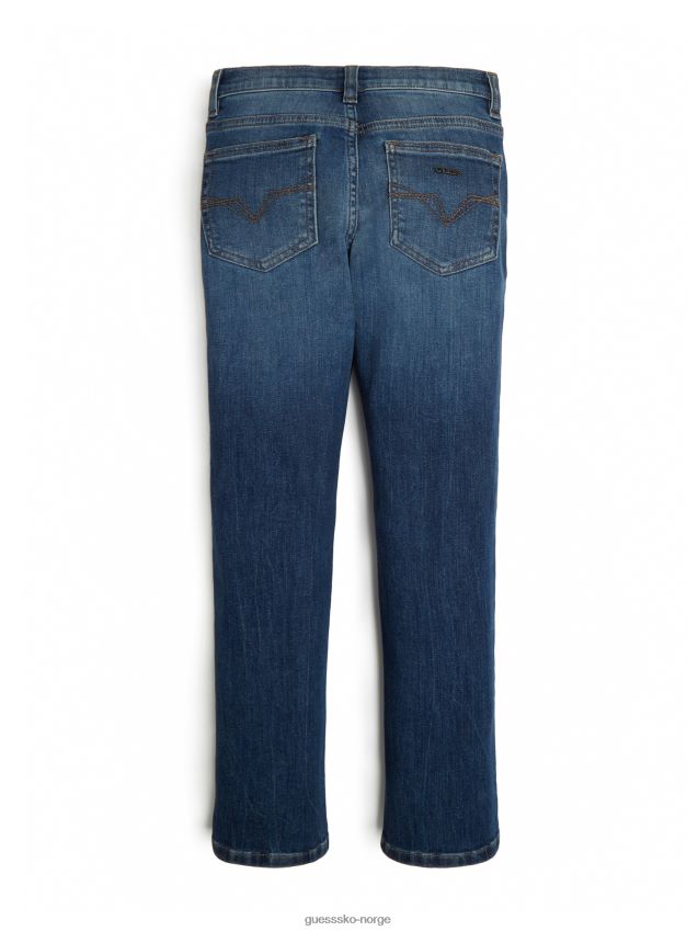Guess øko denim slim jeans (7-14) amazonic vask amazonisk vask gutt F0LJ8011290
