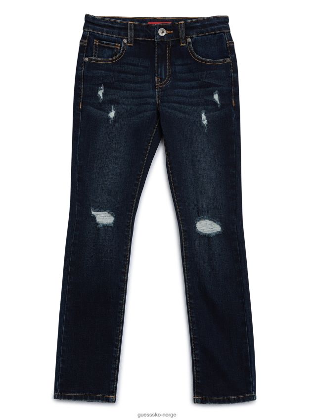 Guess minime skotske skinny jeans (7-18) mørk vask mørk vask gutt F0LJ808882
