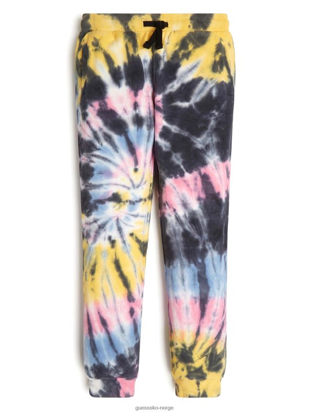 Guess minime spiral tie-dye joggere (7-14) spiral tie dye sitron mist spiral tie dye sitron tåke gutt F0LJ8011327
