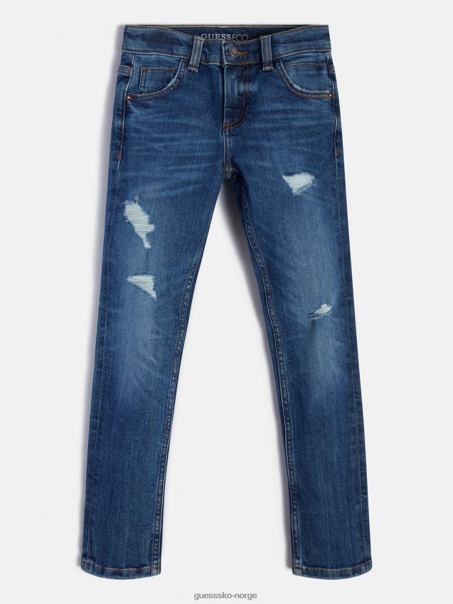 Guess moteblå skinny fit denimbukse ny trend blå gutt F0LJ802554