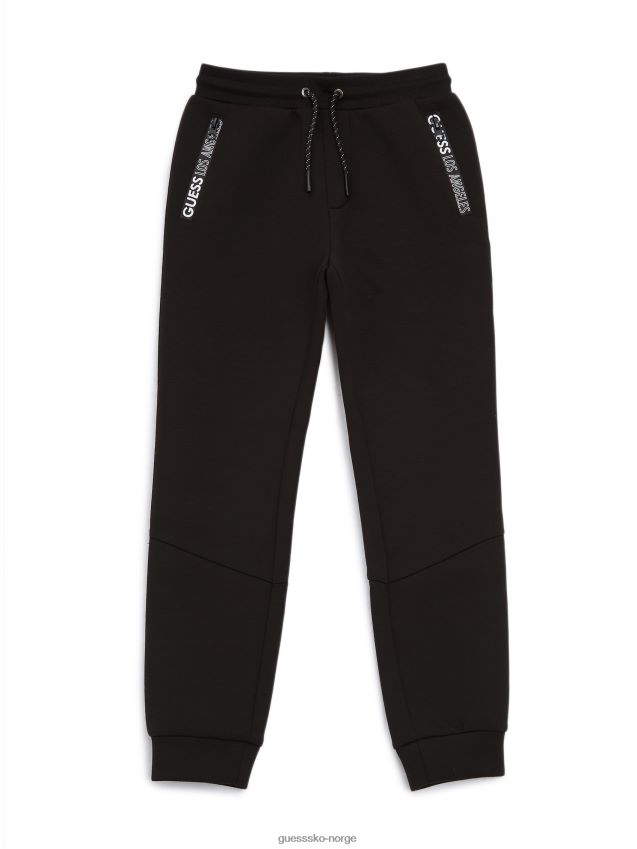 Guess zeke tech joggere med glidelås (7-16) kulsort kulsvart gutt F0LJ808872