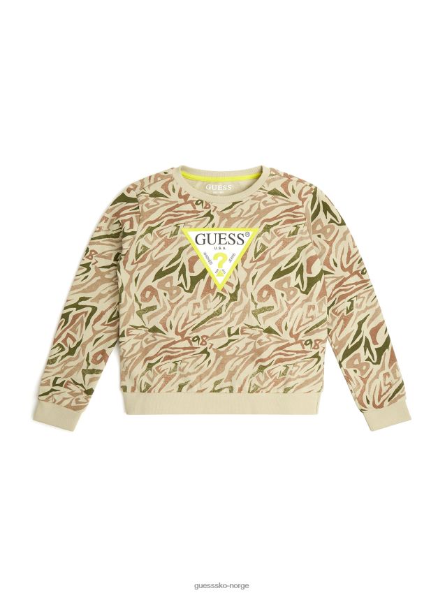 Guess aktiv logogenser (7-14) militært sebratrykk militært sebratrykk gutt F0LJ8011456