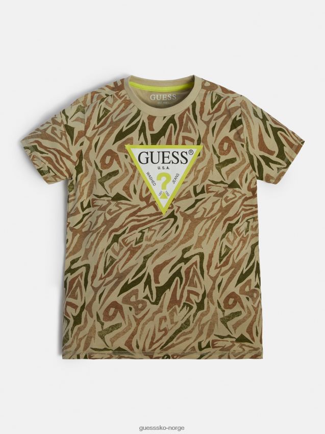 Guess all over print t-skjorte grønn multi grønn multi gutt F0LJ802016
