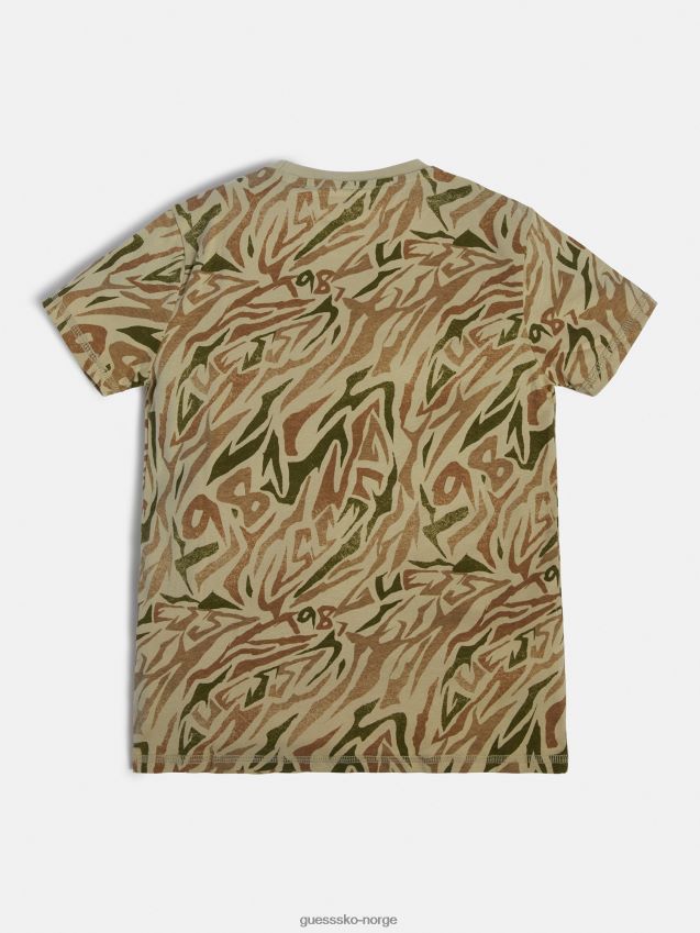Guess all over print t-skjorte grønn multi grønn multi gutt F0LJ802016