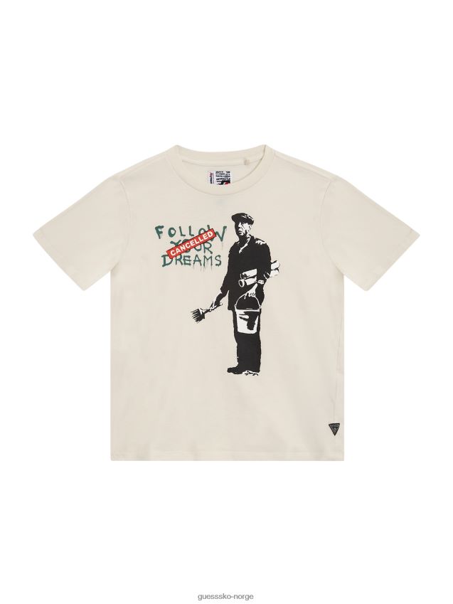Guess cancelled dreams tee (barn 7-16) salt hvit salt hvit gutt F0LJ8011633