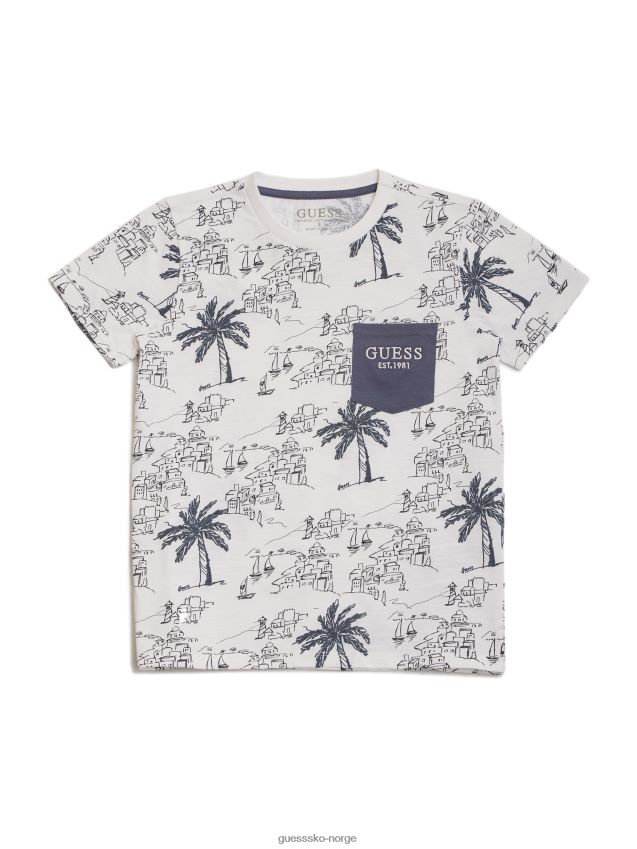 Guess costal tee (7-16) karibisk hav multi karibisk hav multi gutt F0LJ8011429