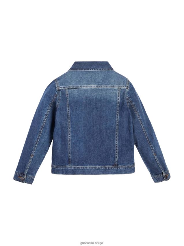 Guess dyp lett denim vask denimjakke (7-16) dyp lett denim vask gutt F0LJ8011595