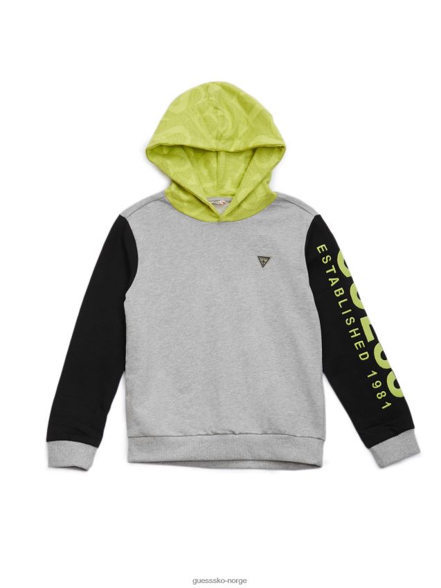 Guess eco color-block hettegenser (7-14) lys steinlyng lys steinlyng gutt F0LJ8011218