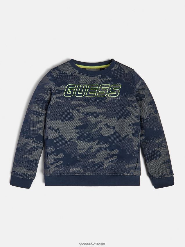 Guess foran logo aktiv sweatshirt grå multi grå multi gutt F0LJ802511