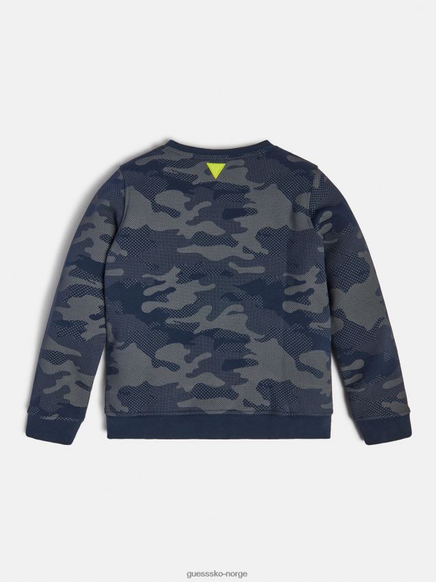 Guess foran logo aktiv sweatshirt grå multi grå multi gutt F0LJ802511