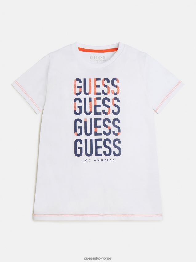 Guess foran logo t-skjorte hvit trend hvit gutt F0LJ801955