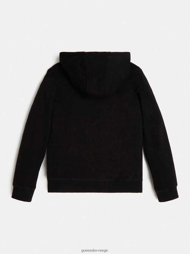 Guess front logo sweatshirt svart ny trend svart gutt F0LJ802425