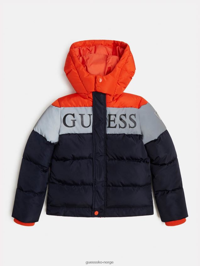 Guess frontlogo puffer blå blå gutt F0LJ802173