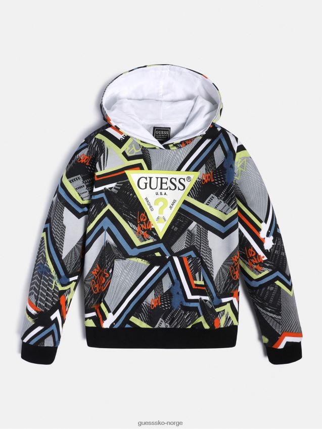 Guess grå genser med multi all over print grå multi gutt F0LJ802257