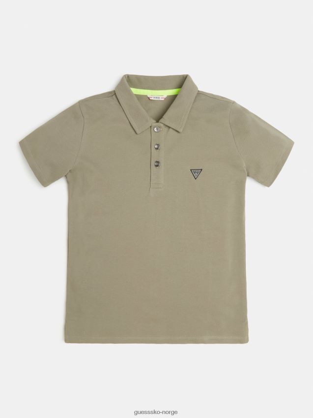 Guess grønn bomullspolo grønn gutt F0LJ802385