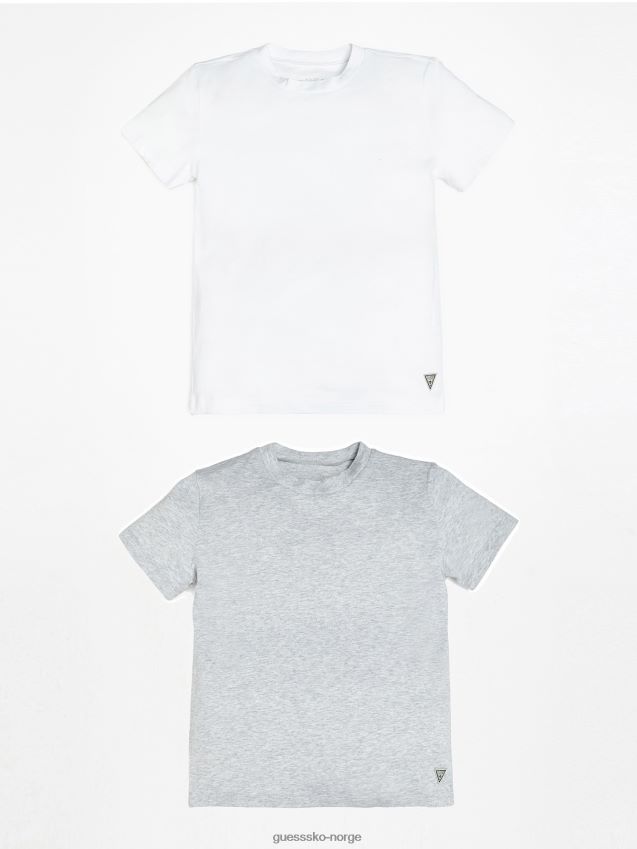 Guess grå pakke 2 logo etikett tank topp grå gutt F0LJ801860