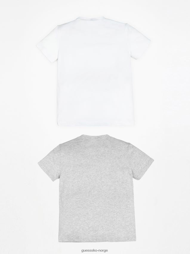 Guess grå pakke 2 logo etikett tank topp grå gutt F0LJ801860