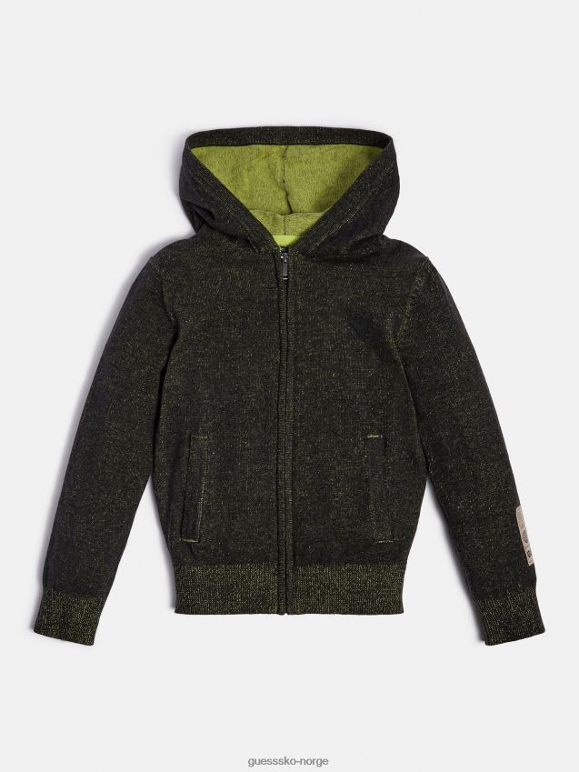 Guess hettegenser med glidelås svart svart gutt F0LJ801896