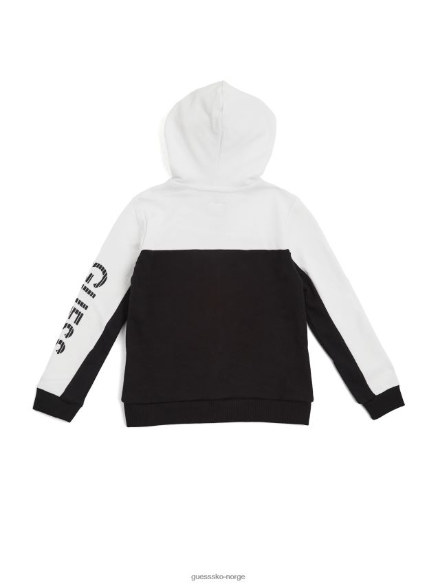 Guess jet black øko marcell hettegenser med glidelås (7-16) kulsvart gutt F0LJ808919