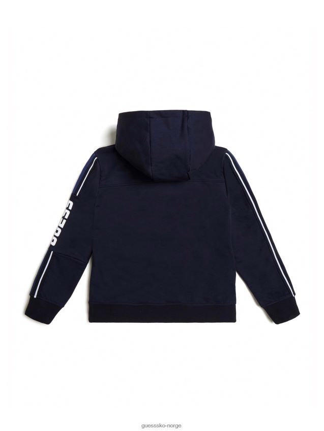 Guess øko aktiv jakke med hette (4-14) bleu lgant bleu lgant gutt F0LJ8011527