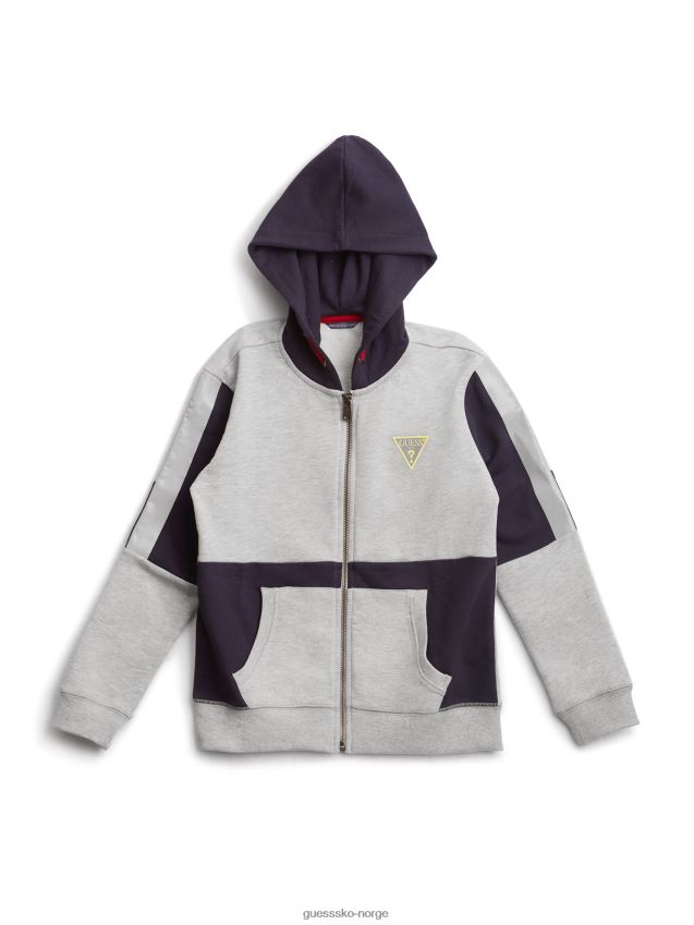 Guess lett steinlyng aktiv hettegenser med glidelås (7-14) lys steinlyng gutt F0LJ8011591