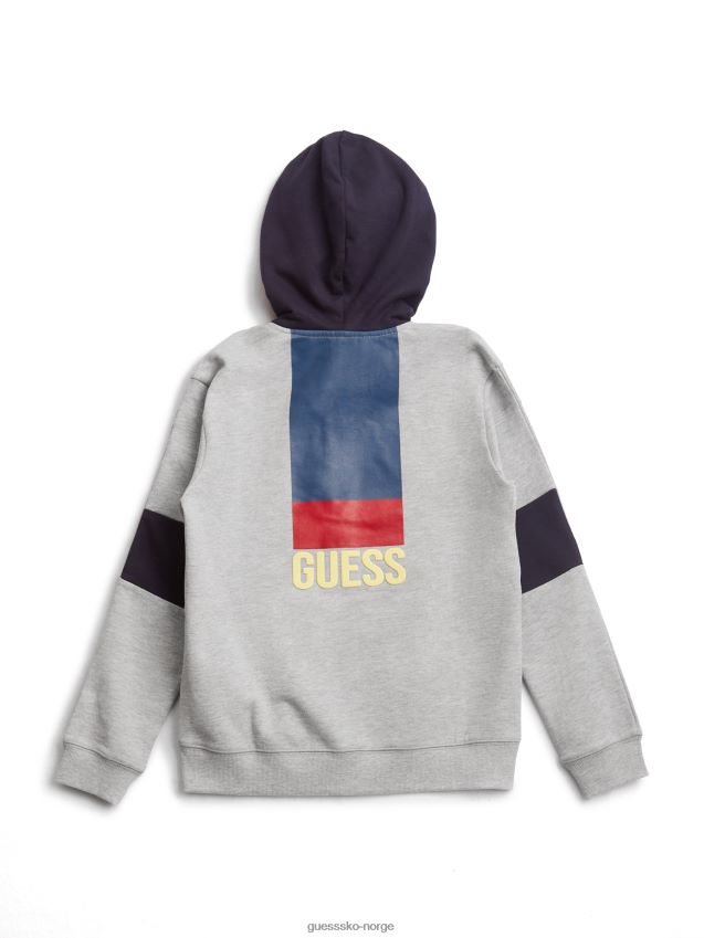 Guess lett steinlyng aktiv hettegenser med glidelås (7-14) lys steinlyng gutt F0LJ8011591