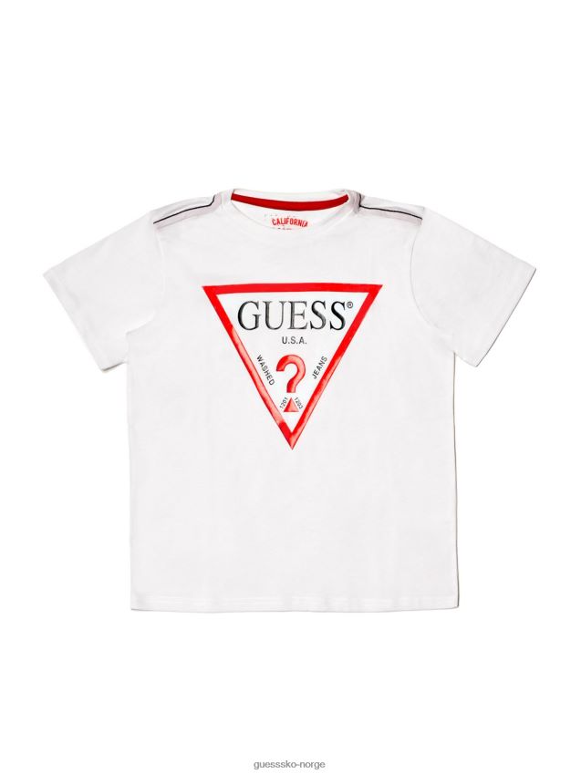Guess logo-t-skjorte for barn (7-14) hvit hvit gutt F0LJ8011316