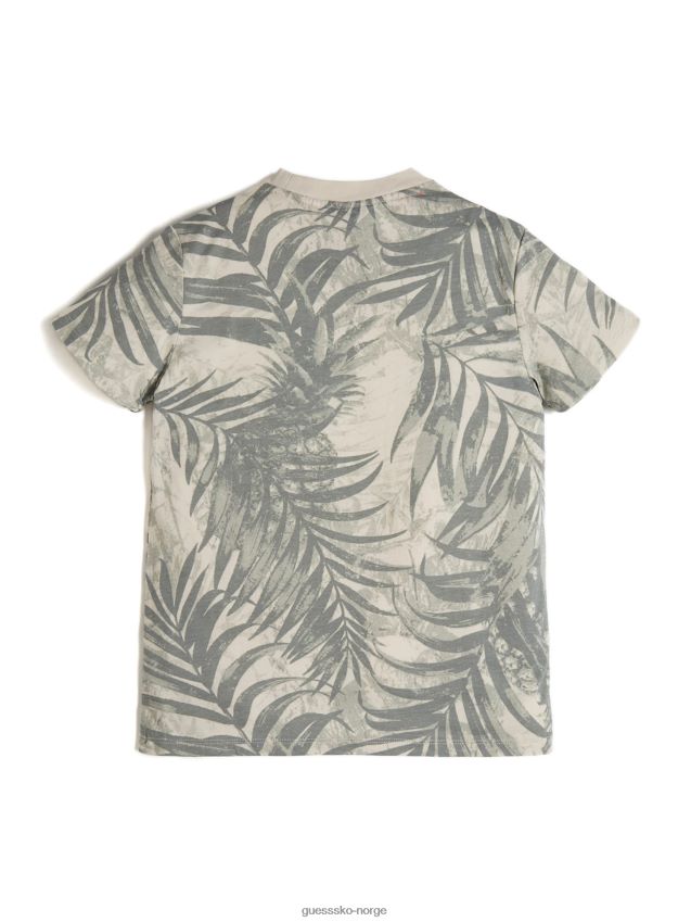 Guess logo-t-skjorte med uskarpt håndflatetrykk (7-12) uskarpt håndflatetrykk gutt F0LJ8011638