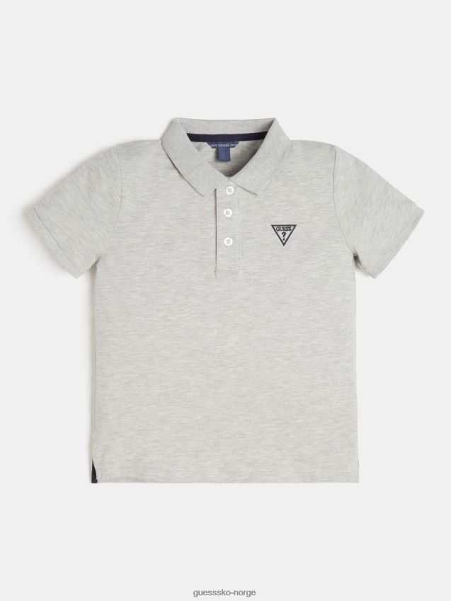 Guess lys grå piquet kortermet polo lysegrå gutt F0LJ802327