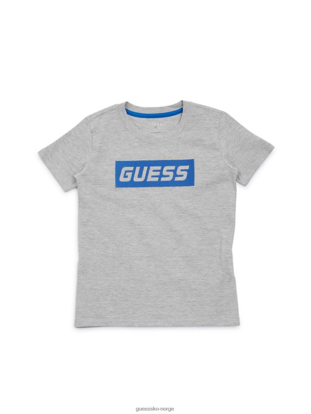 Guess lys steinlyng øko-logo-t-skjorte (4-14) lys steinlyng gutt F0LJ8011489