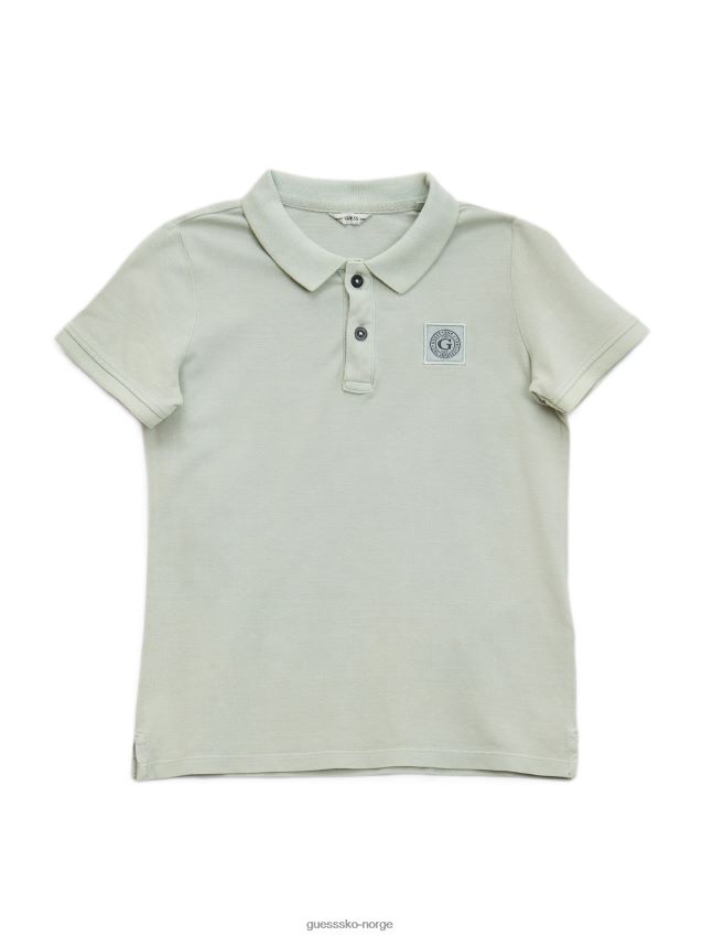 Guess minime piquet polo (7-14) matcha dust matcha støv gutt F0LJ8011430