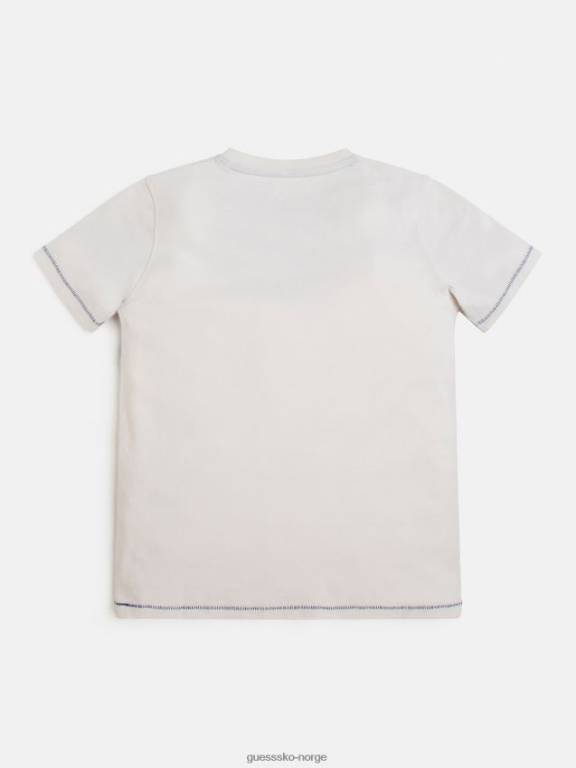 Guess mote foran logo t-skjorte hvit hvit gutt F0LJ802163