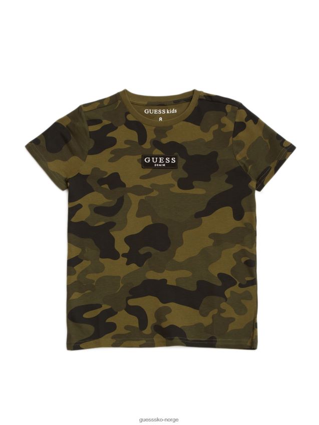 Guess original camou print hank camo tee (7-16) originalt kamutrykk gutt F0LJ809107