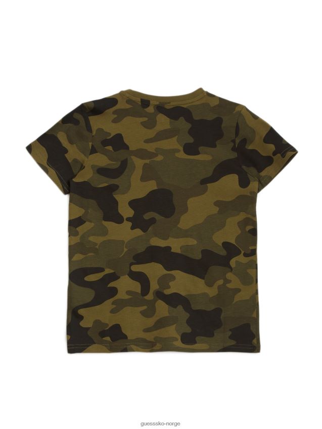 Guess original camou print hank camo tee (7-16) originalt kamutrykk gutt F0LJ809107