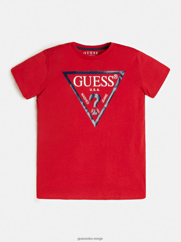 Guess rød trekant logo t-skjorte rød gutt F0LJ802396