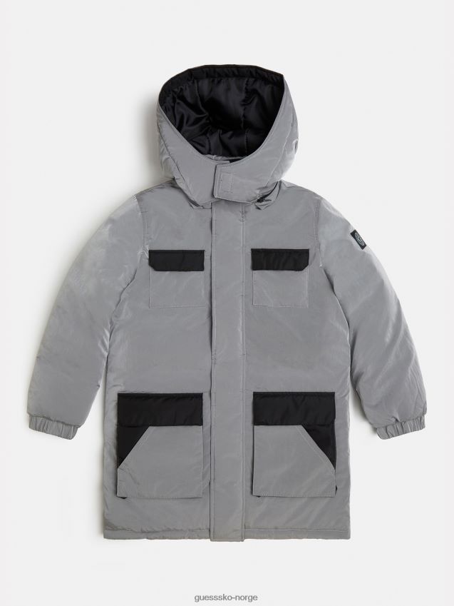 Guess sølv iriserende puffer sølv gutt F0LJ802143