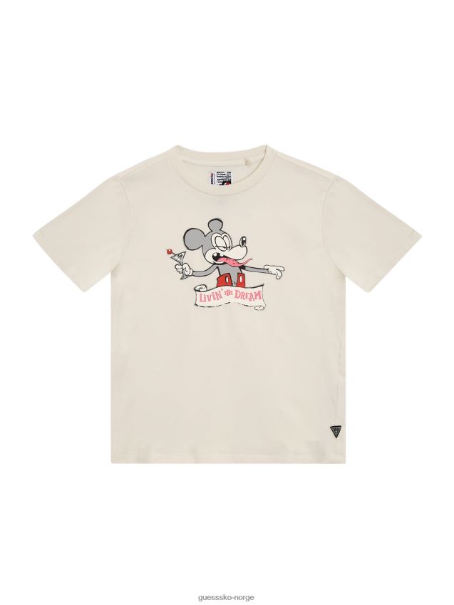 Guess salt hvit living the dream-t-skjorte (7-16) salt hvit gutt F0LJ8011632