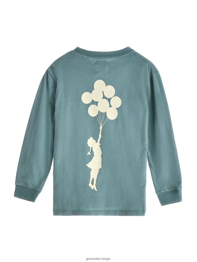 Guess sheri blå multi ballong jente t-skjorte (7-16) sheri blå multi gutt F0LJ8011301