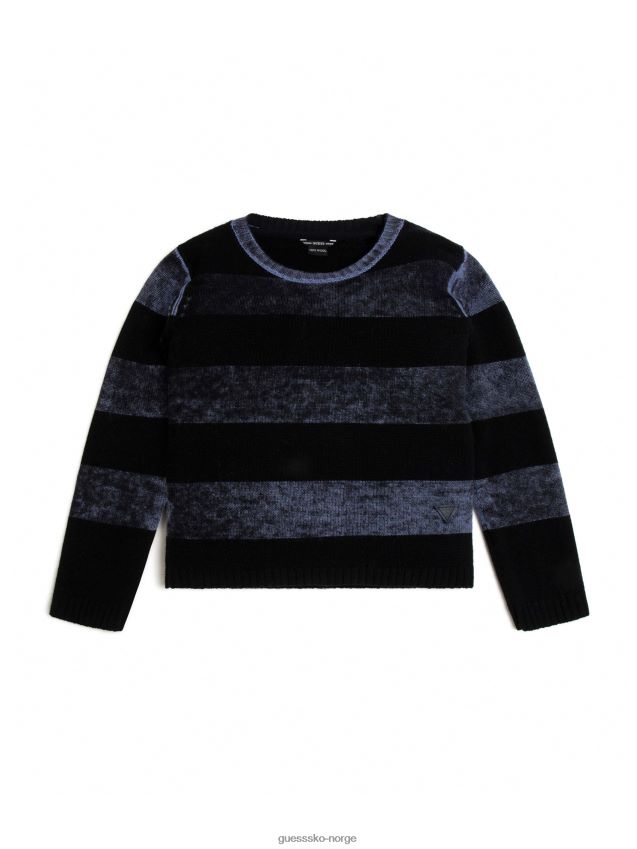 Guess stripete ullgenser (7-16) grå og svart fet stripe grå og svart fet stripe gutt F0LJ8011624